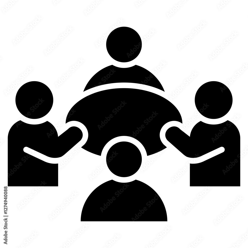 Financial Production Partners Icon, Symbol, Glyph Black Financial Production Partners Icon, Symbol, Glyph Black