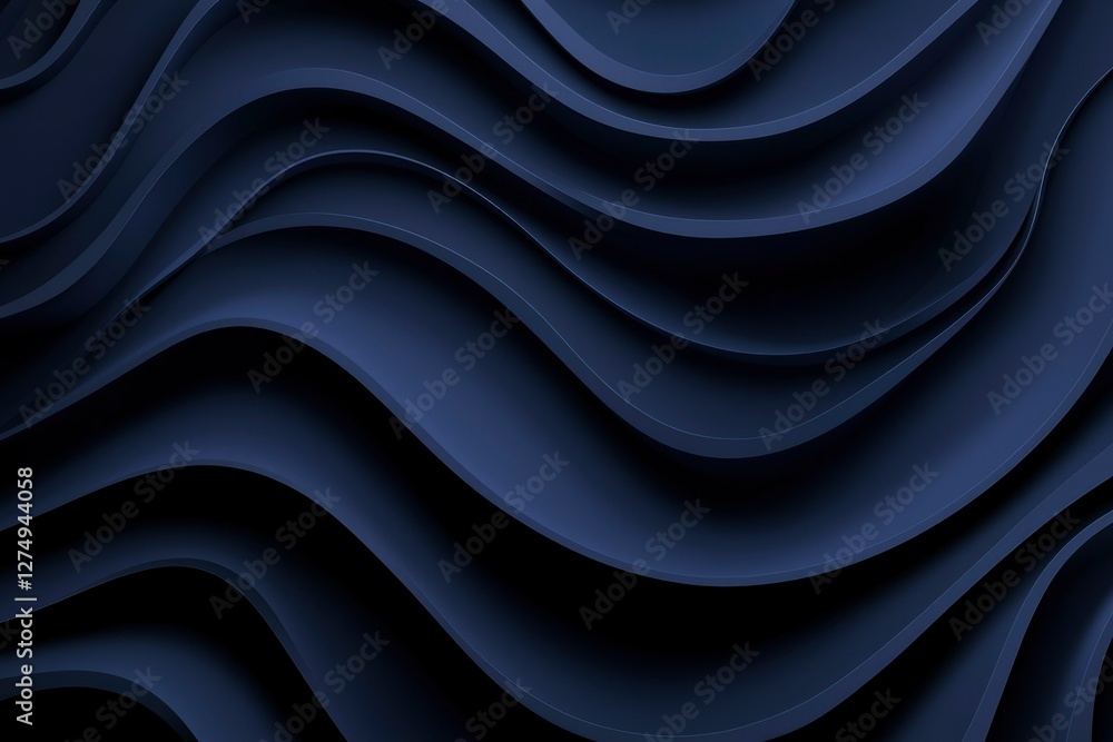 Abstract dark blue wavy design background Abstract dark blue wavy design background