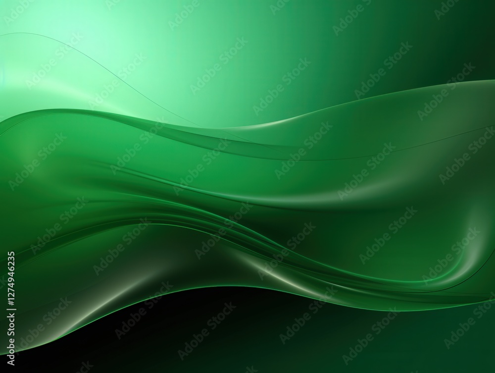 Green abstract background, wavy smooth shapes for wallpaper, presentations or graphic design Green abstract background, wavy smooth shapes for wallpaper, presentations or graphic design