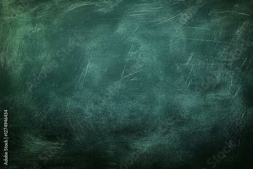 Teal textured chalkboard background, classroom, scratched surface, education