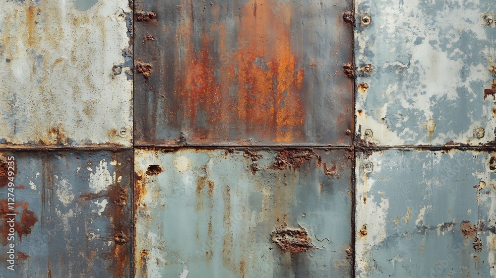 grunge industrial texture with rusted metal and peeling paint grunge industrial texture with rusted metal and peeling paint
