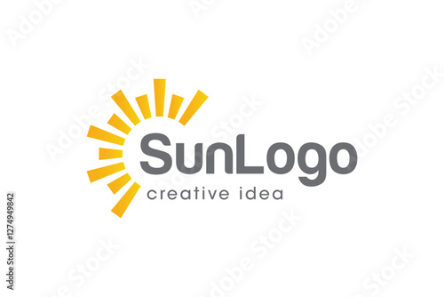 Creative Sun Logo Design Template