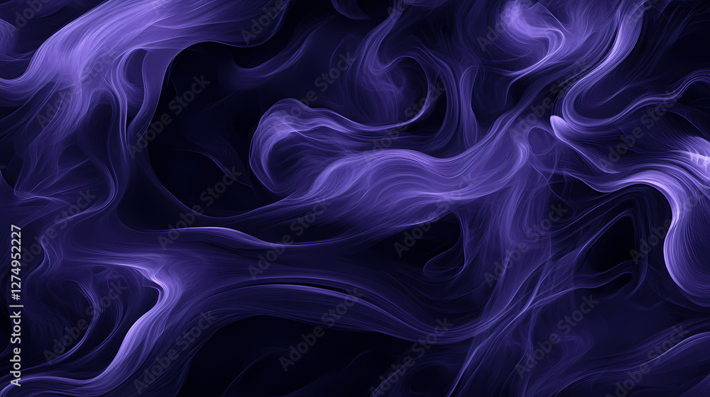 Obraz premium Mysterious Purple Smoke Art