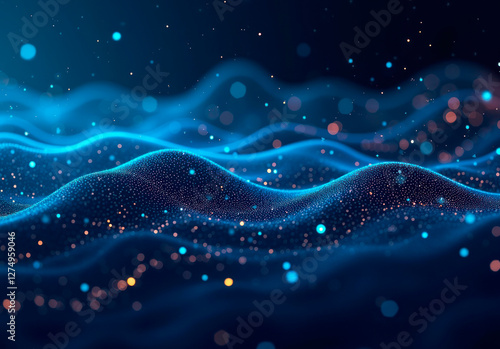 Modern digital background for graphics and tech