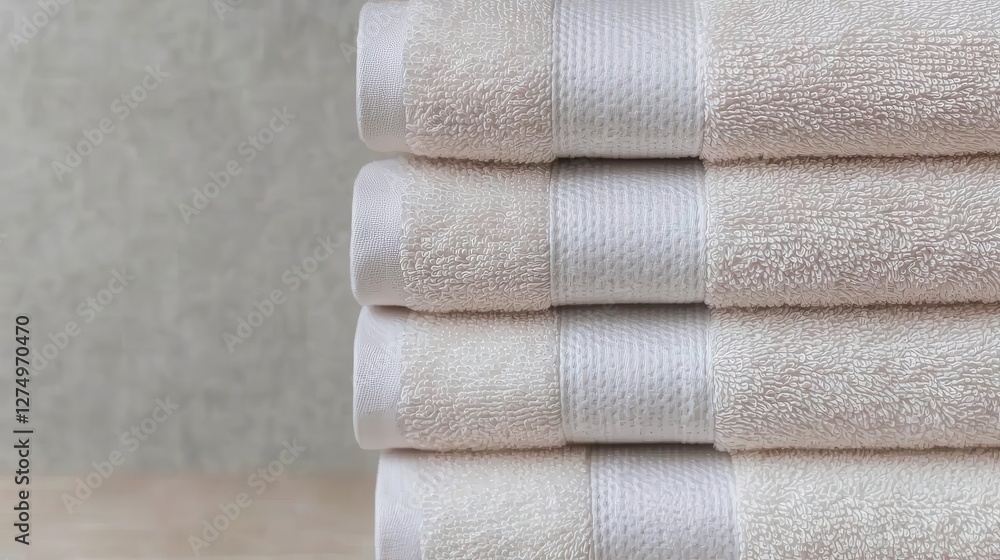 Organizing soft white towels bathroom product photography minimalist environment close-up view home decor inspiration Organizing soft white towels bathroom product photography minimalist environment close-up view home decor inspiration