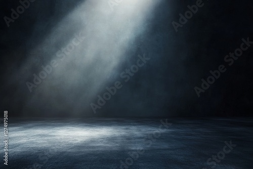 Dark room spotlight floor background texture design