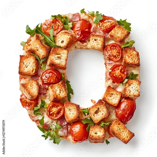 Delicious Pizza Letter Q: A culinary masterpiece! photo