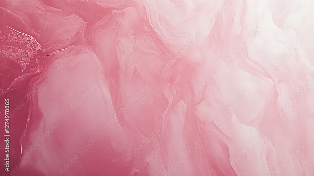 Fototapeta premium Abstract pink and white fluid background with soft swirls, ideal for design and creative projects