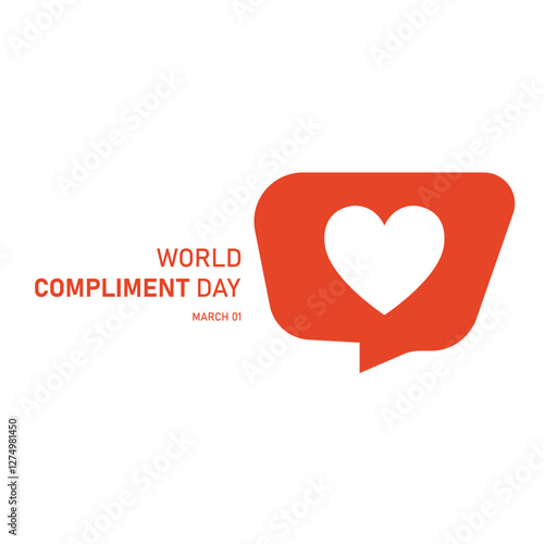 vector graphic of World Compliment Day good for national World Compliment Day celebration. flat design. flyer design.flat illustration.