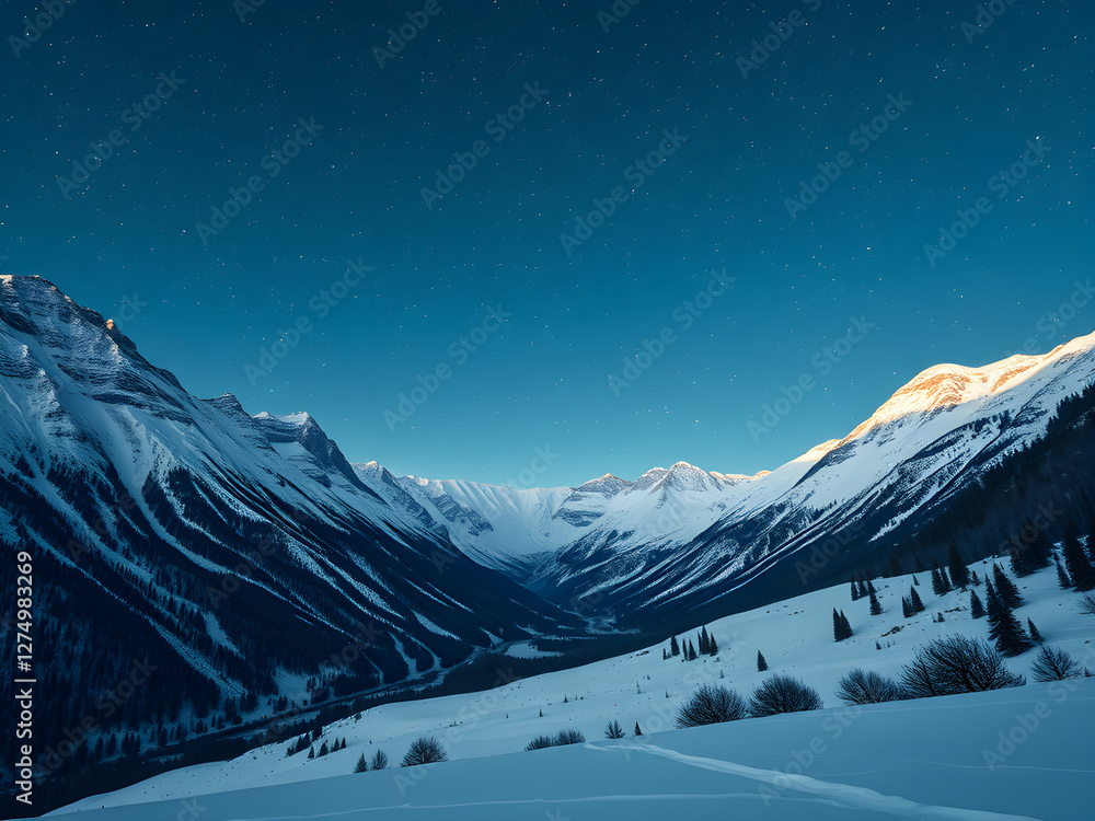 snowy mountains snowy mountains