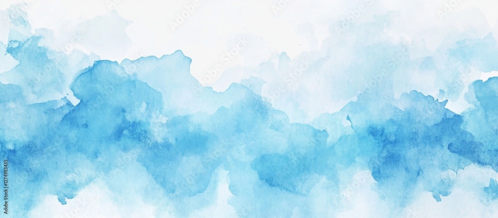 Abstract blue watercolor wash background design Abstract blue watercolor wash background design