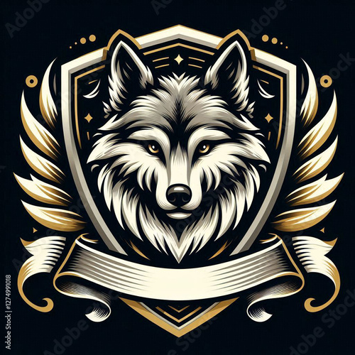 cool minimalist animal and shield logo