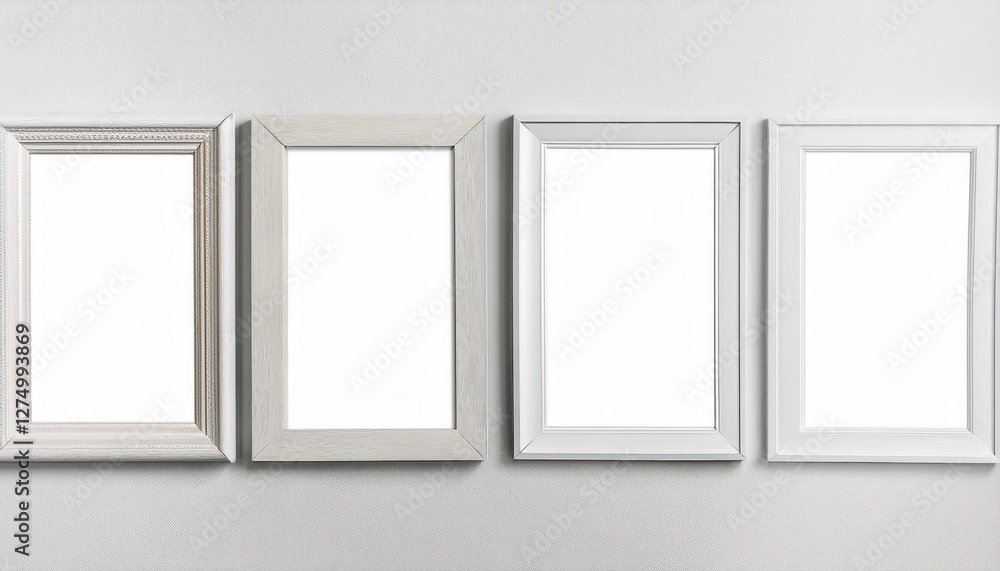 Elegant White Frame Set Timeless Minimalism in Various Sizes from A to Grand Format A, Showcased against a Neutral Backdrop Elegant White Frame Set Timeless Minimalism in Various Sizes from A to Grand Format A, Showcased against a Neutral Backdrop