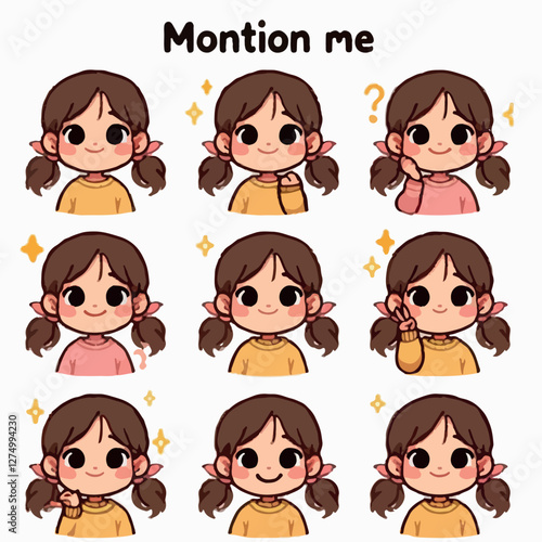 Pictures of girls' sets of various styles