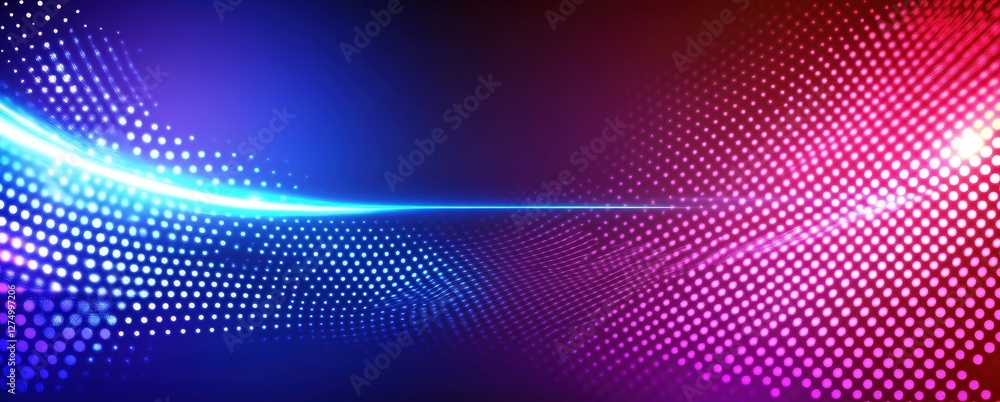 Dotted texture in blue/red gradient with a line in the middle. Tech use Dotted texture in blue/red gradient with a line in the middle. Tech use