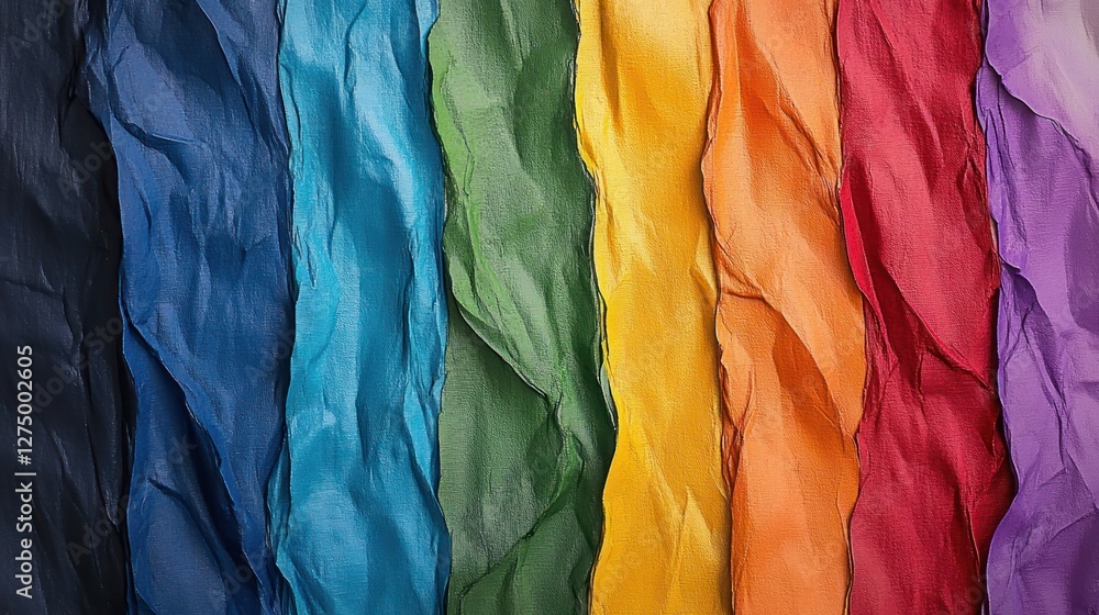 Rainbow Fabric Textures: A Colorful Tapestry of Draped Materials Rainbow Fabric Textures: A Colorful Tapestry of Draped Materials