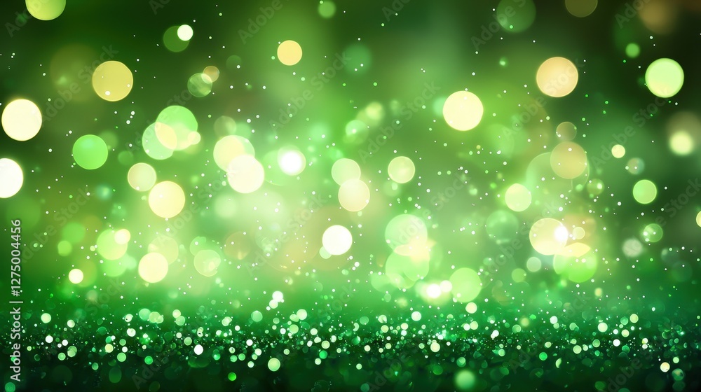 The defocused bright lights add a magical touch to holiday decor. The defocused bright lights add a magical touch to holiday decor.