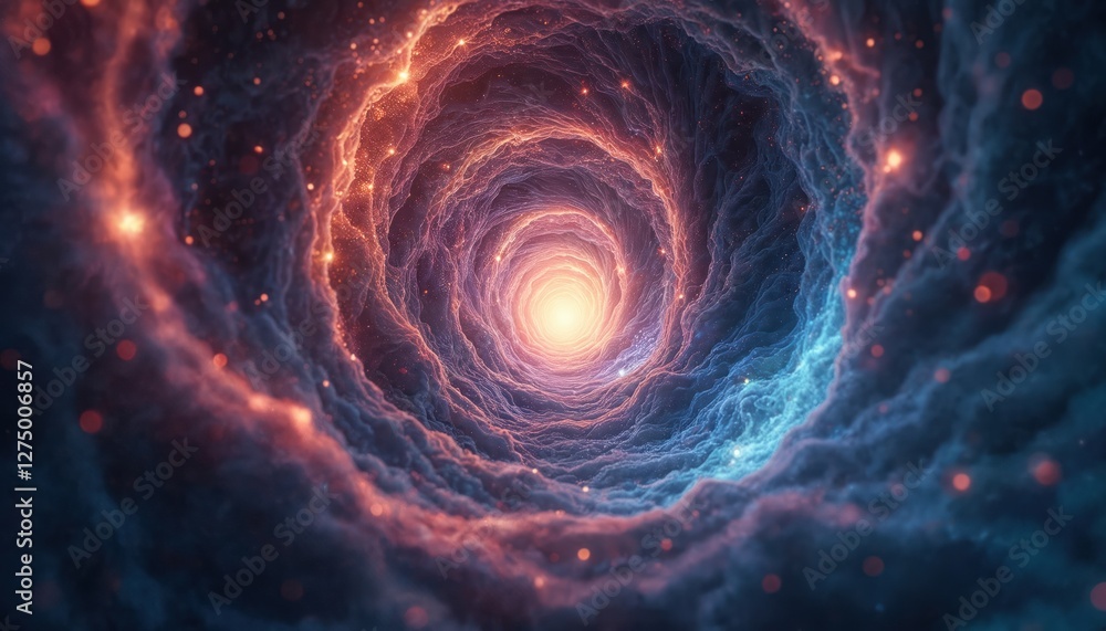 Nebula stars tunnel illustration. Aethereal glowing outer space tunnel astronomy background. Futuristic galaxy awe, fantasy, mystery. Creation curve elegance, flowing forms, exploration flash, Nebula stars tunnel illustration. Aethereal glowing outer space tunnel astronomy background. Futuristic galaxy awe, fantasy, mystery. Creation curve elegance, flowing forms, exploration flash,