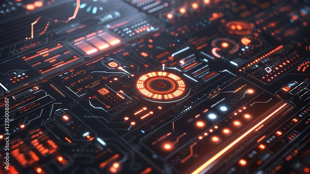 A 3D perspective of a digital user interface showcasing detailed information and data visualization tools, surrounded by a glowing, abstract technology background.
A 3D perspective of a digital user interface showcasing detailed information and data visualization tools, surrounded by a glowing, abstract technology background.