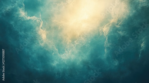 Dramatic sky, stormy clouds, sunlight breaking through.  Possible use Nature background