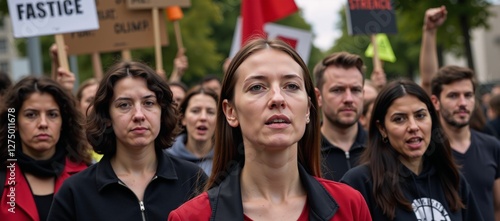 Antifa stands against fascism racism and oppression advocating for direct action such as protests counter-protests and occasionally physical means photo