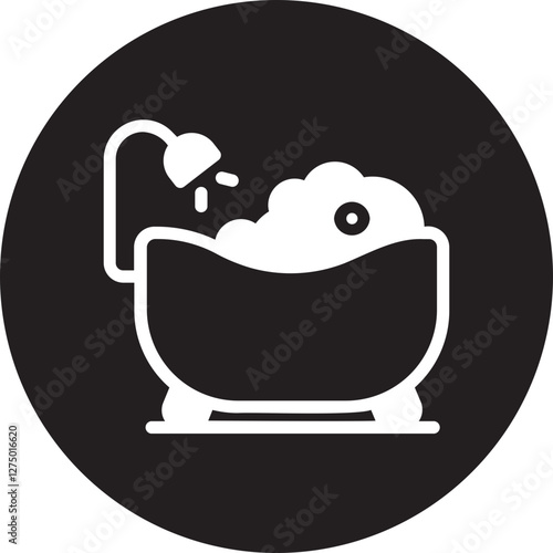 Bath glyph icon