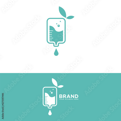 Natural Hydration IV Therapy Logo Design, Medical Brand