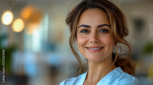 Wallpaper Mural Confident Female Healthcare Professional in a Bright Medical Setting Torontodigital.ca