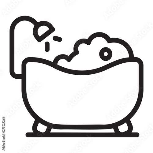 Bath line icon