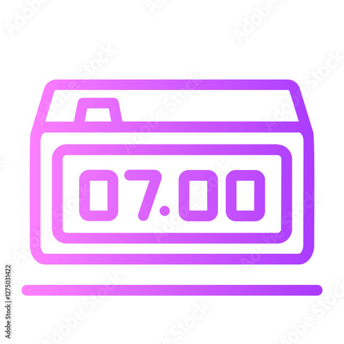 Alarm Clock gradient icon