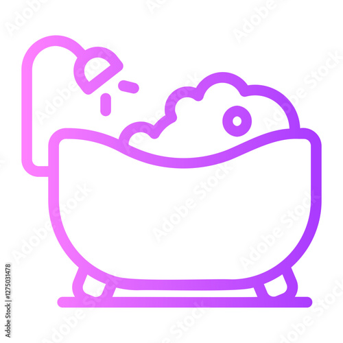 Bath gradient icon