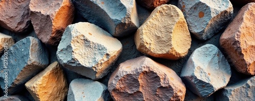 Weathered shale rocks worn smooth by river currents, rock, textured, geology
