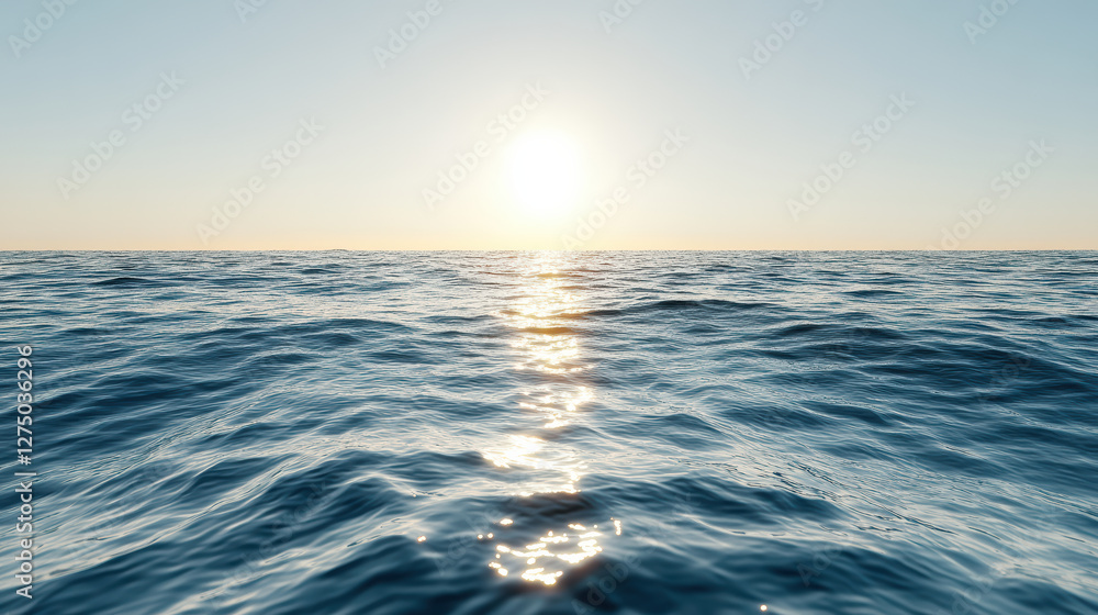 bright sunrise over vast ocean representing new beginnings and hope bright sunrise over vast ocean representing new beginnings and hope