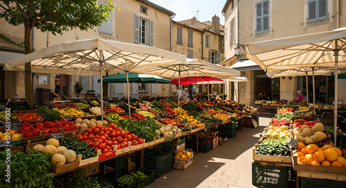 Traditional Street Market in the South of France