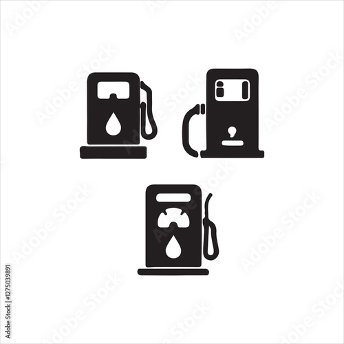 gas pump icon vector