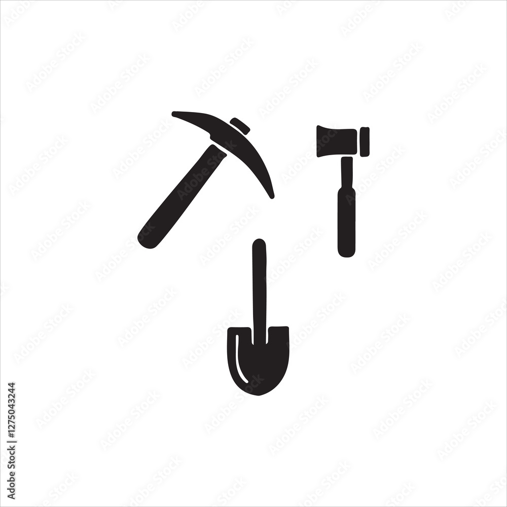 set of gardening tools vector set of gardening tools vector