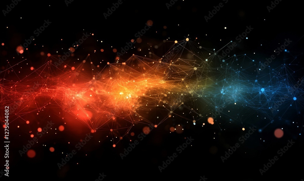 Fototapeta premium High-Speed Digital Data Flow, Generative AI