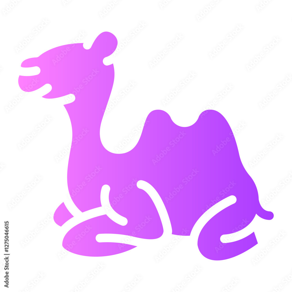 Obraz premium camel gradient icon