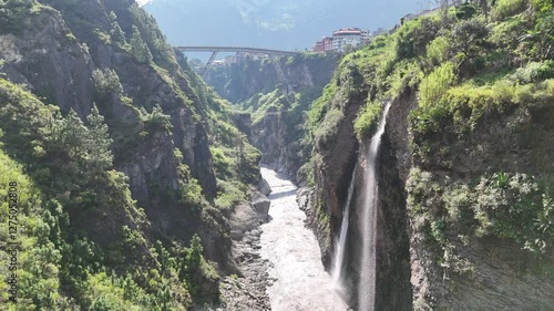 waterfall in Ecuador