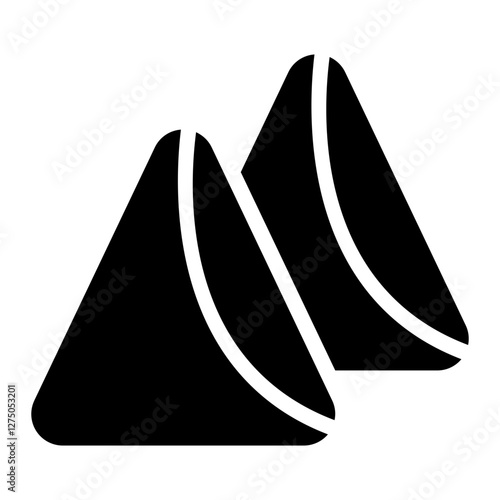 samosa glyph icon
