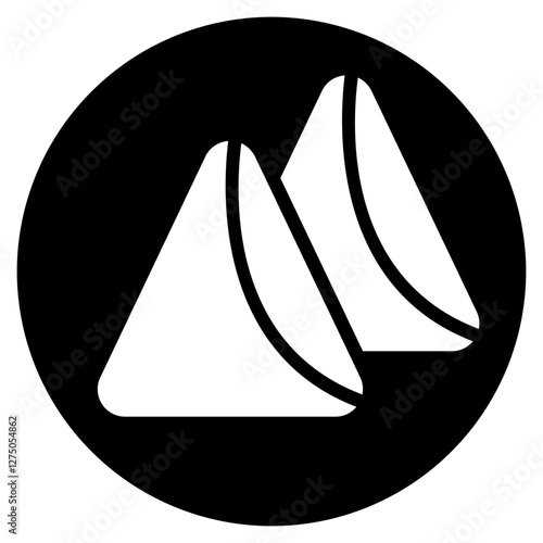 samosa glyph icon