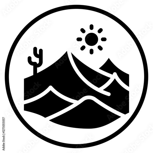 desert glyph icon