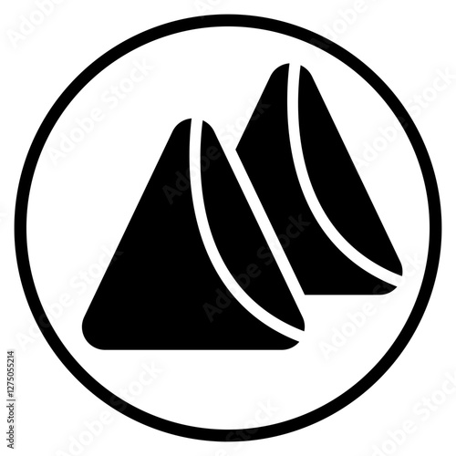 samosa glyph icon