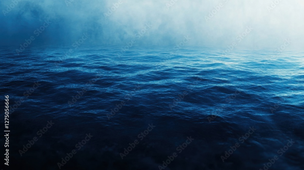 Fototapeta premium Realistic image of a smooth blue background with subtle gradient from dark navy to light sky blue --ar 16:9 --profile vptycec --v 6.1 Job ID: b5d0fc79-1f0f-4634-8ac3-e2442823a29d