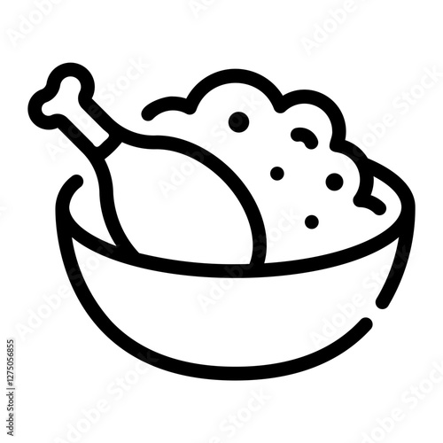 biryani line icon