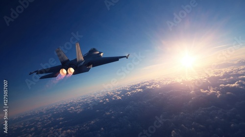 Realistic photo of an F-35 fighter jet soaring through a clear blue sky with afterburners blazing --ar 16:9 --profile vptycec --v 6.1 Job ID: d4e6778c-d4f0-4199-b4b9-0748eea778e8
