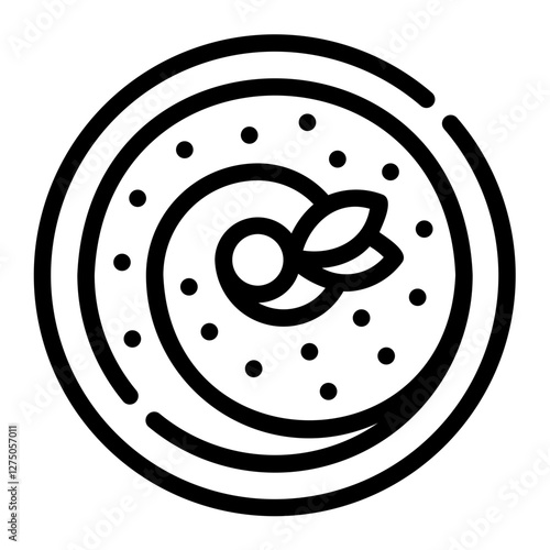 hummus line icon