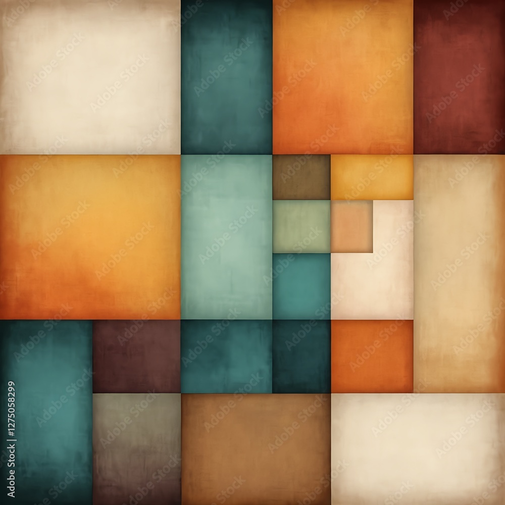 Abstract Geometric Background with Earthy Tones Abstract Geometric Background with Earthy Tones