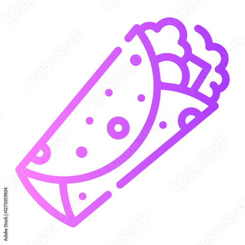 shawarma gradient icon