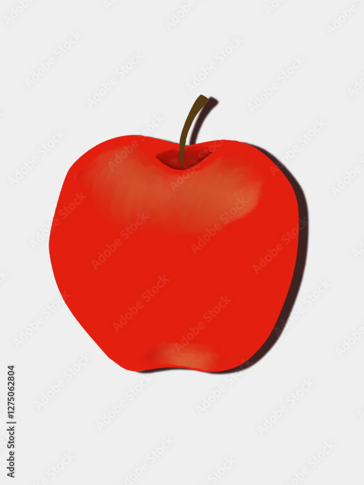 illustration of Red apple isolated on white background. illustration of Red apple isolated on white background.